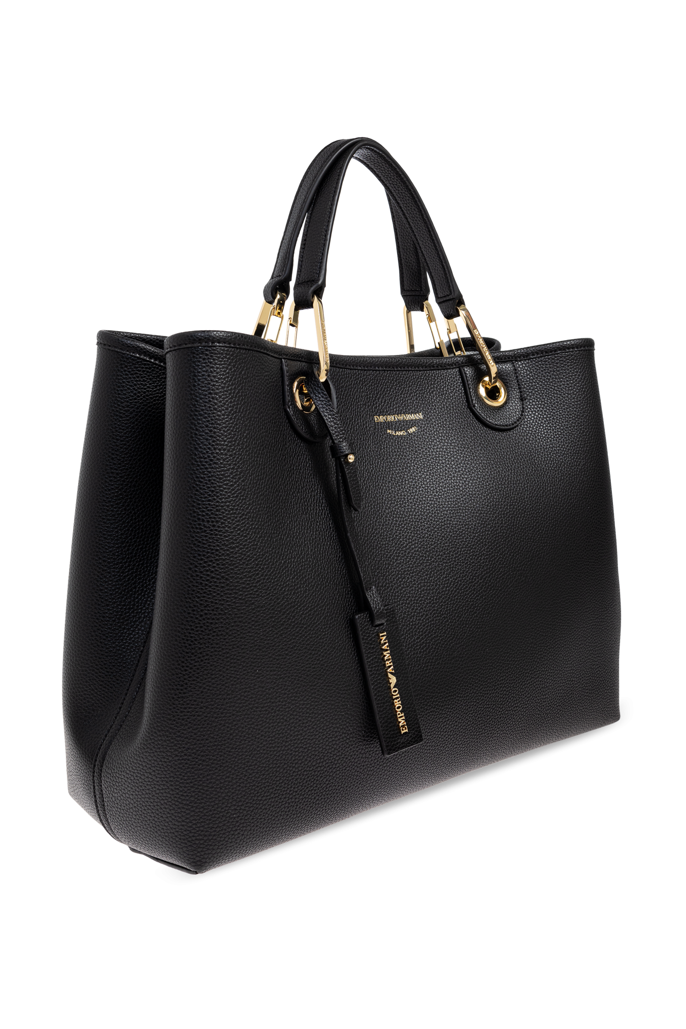 EMPORIO ARMANI EM001033AF10017MB222 関税送料込 Black Shopper-type bag Emporio Armani - Vitkac France